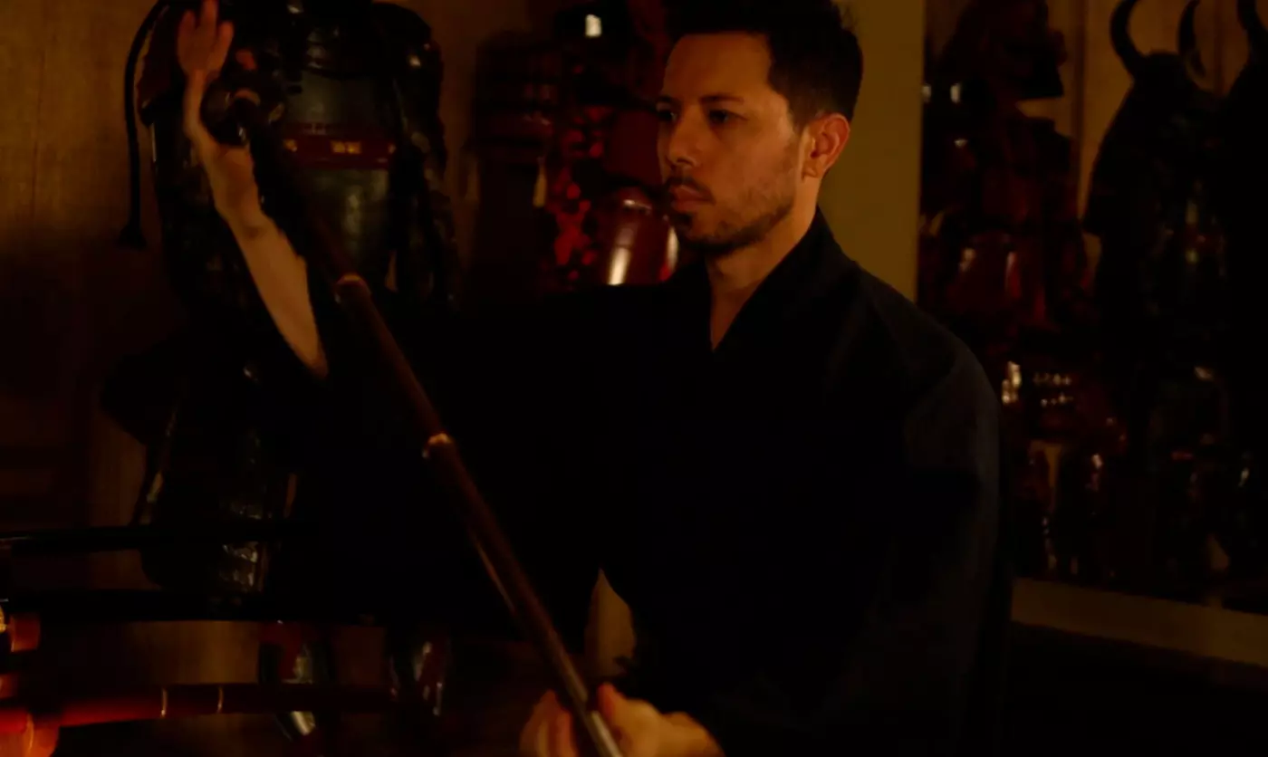 Tigre em uma floresta de bambu